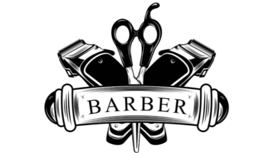 Transparent:5re8fk7al54= Barber Logo