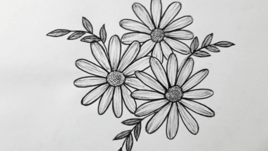 Simple:3vz4qc7cf5i= Easy Flower Drawing