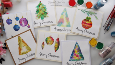 Easy:_Gwy7dljbp4= Watercolor Christmas Cards